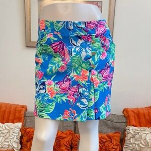 ❣️Lilly Pulitzer Daphne Luxletic Skort Blue Isle Be Back Golf Butterfly❣️